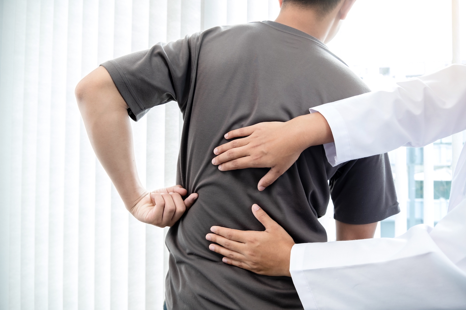 Male patients consulted physiotherapists with Low back pain for examination and treatment